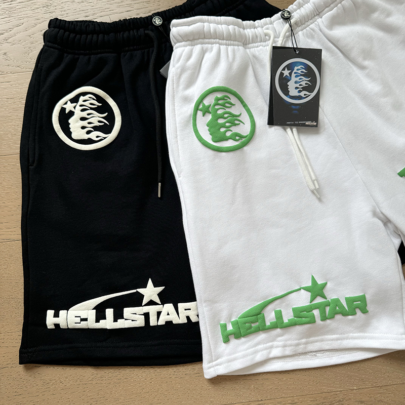 Hellstar Studio Time Foam Letter Logo Shorts detail photo 20