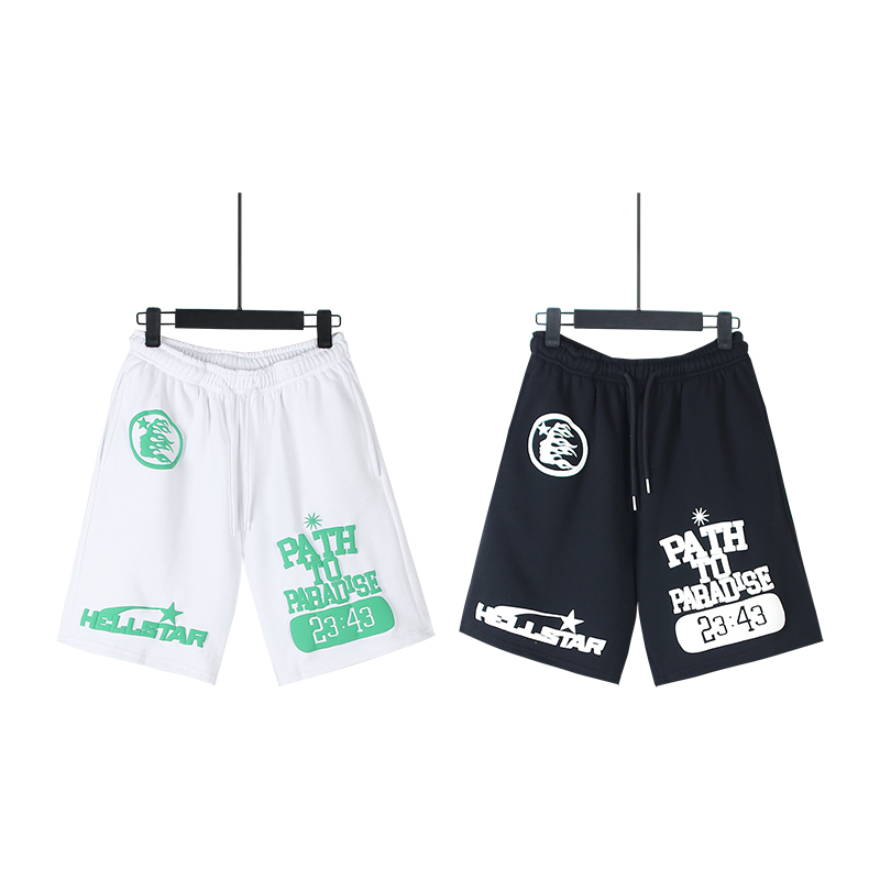 Hellstar Studio Time Foam Letter Logo Shorts detail photo 1