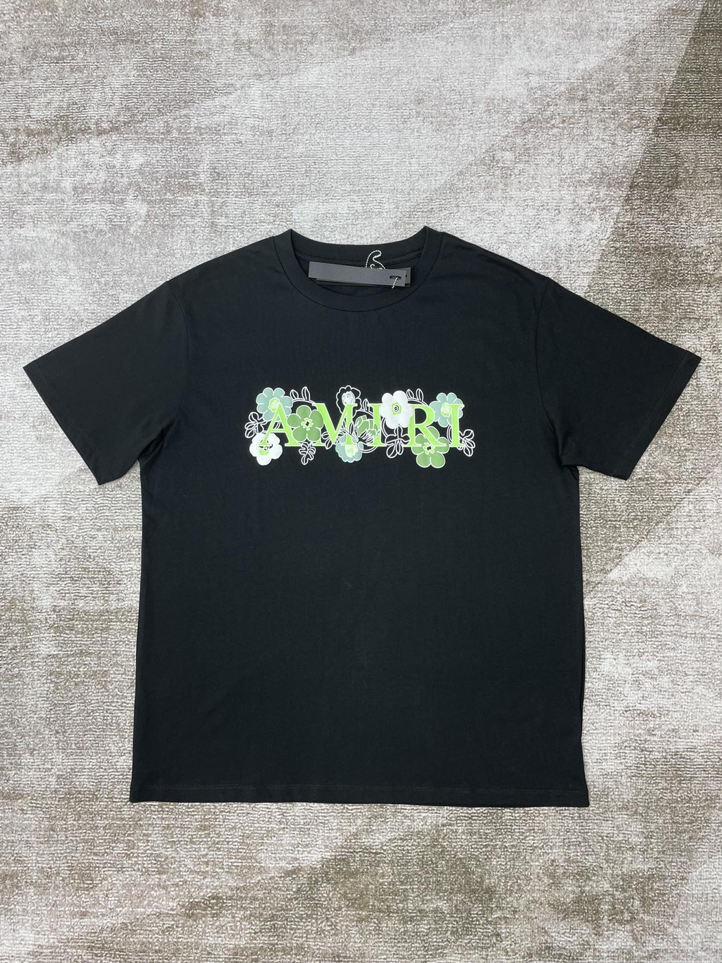[buy more save more]1:1 quality version green floral letter logo tee