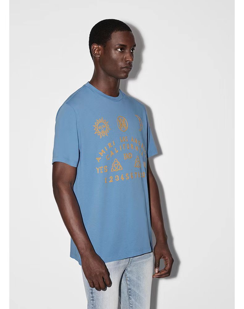 [buy more save more]1:1 quality version sun moon digital foam letter print tee