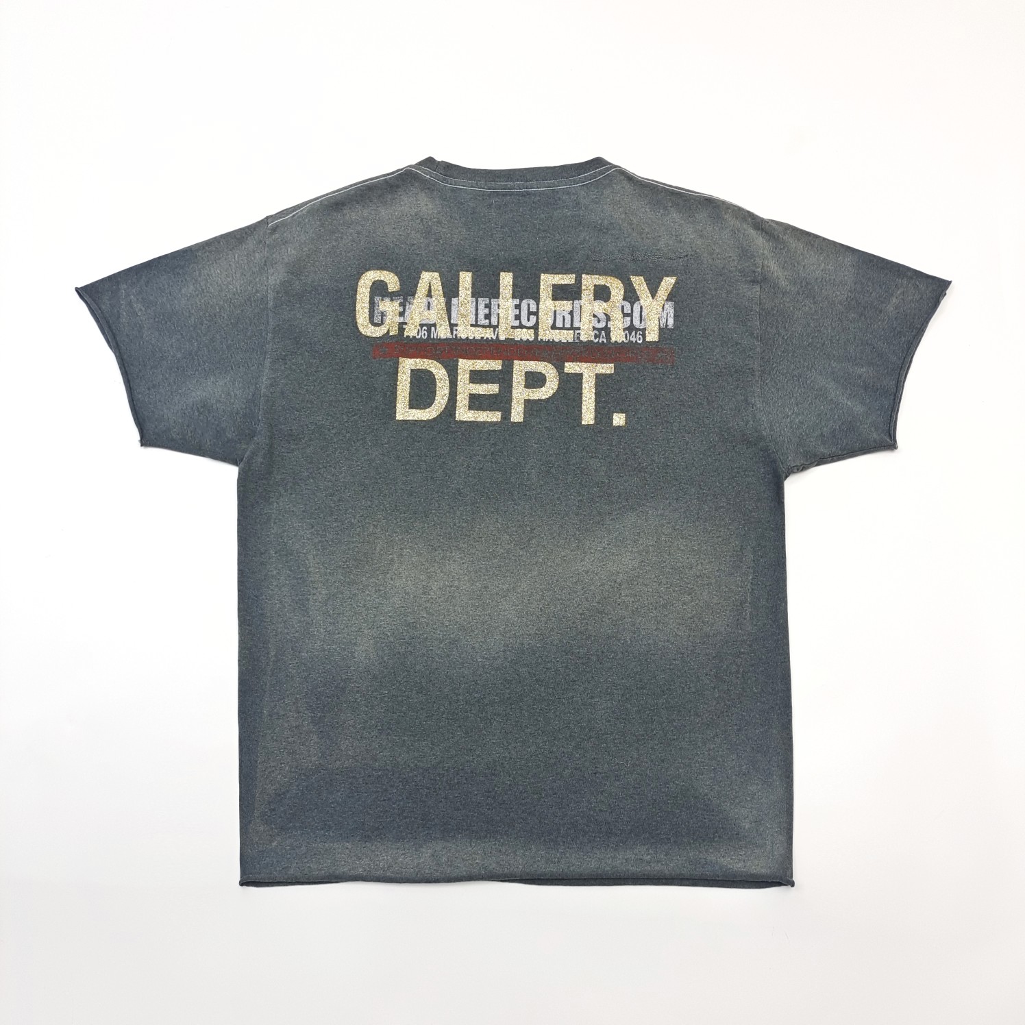 1:1 quality version punk records aged scars embroidered tee