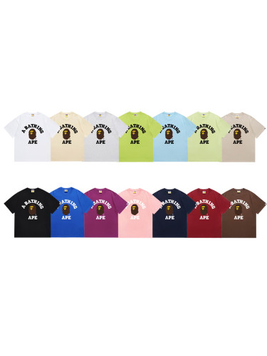 Ape Small Head Classic Letter Print Tee 14 colors