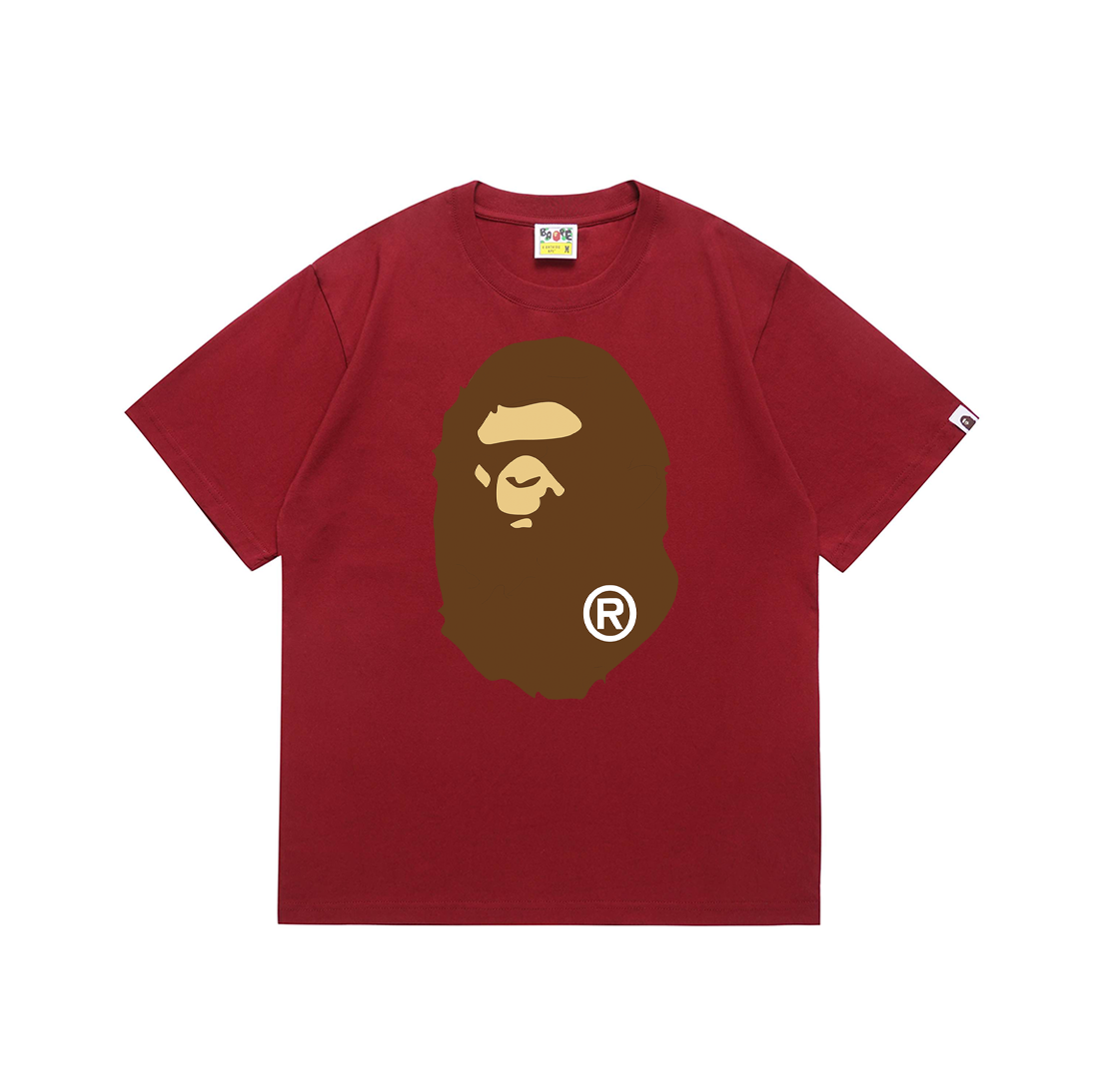 classic front and back big ape head print tee 20 colors