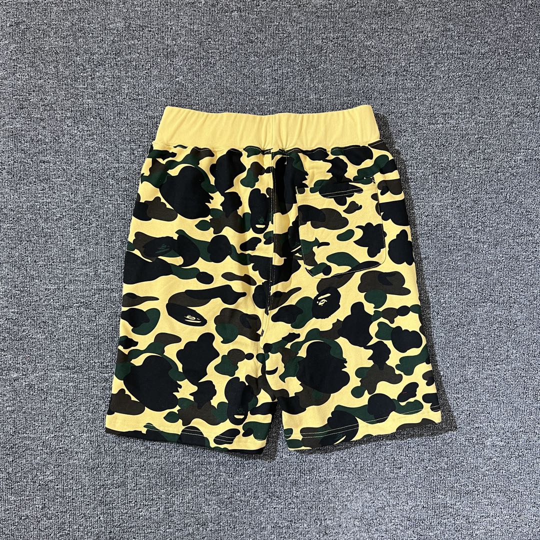 1:1 quality version front sharkbite camouflage print shorts 4 colors