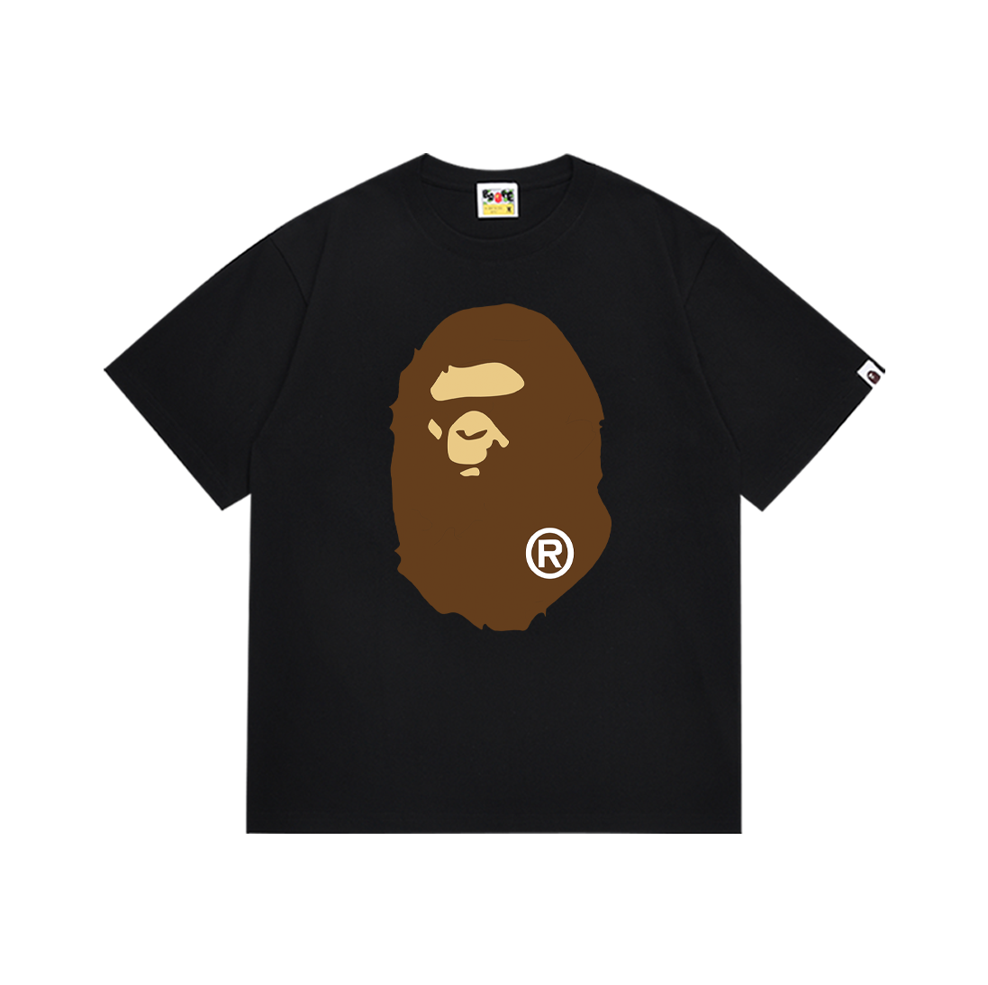 classic front and back big ape head print tee 20 colors