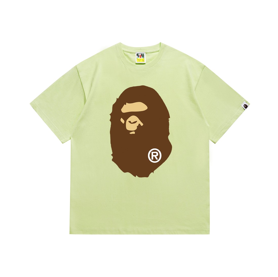 classic front and back big ape head print tee 20 colors