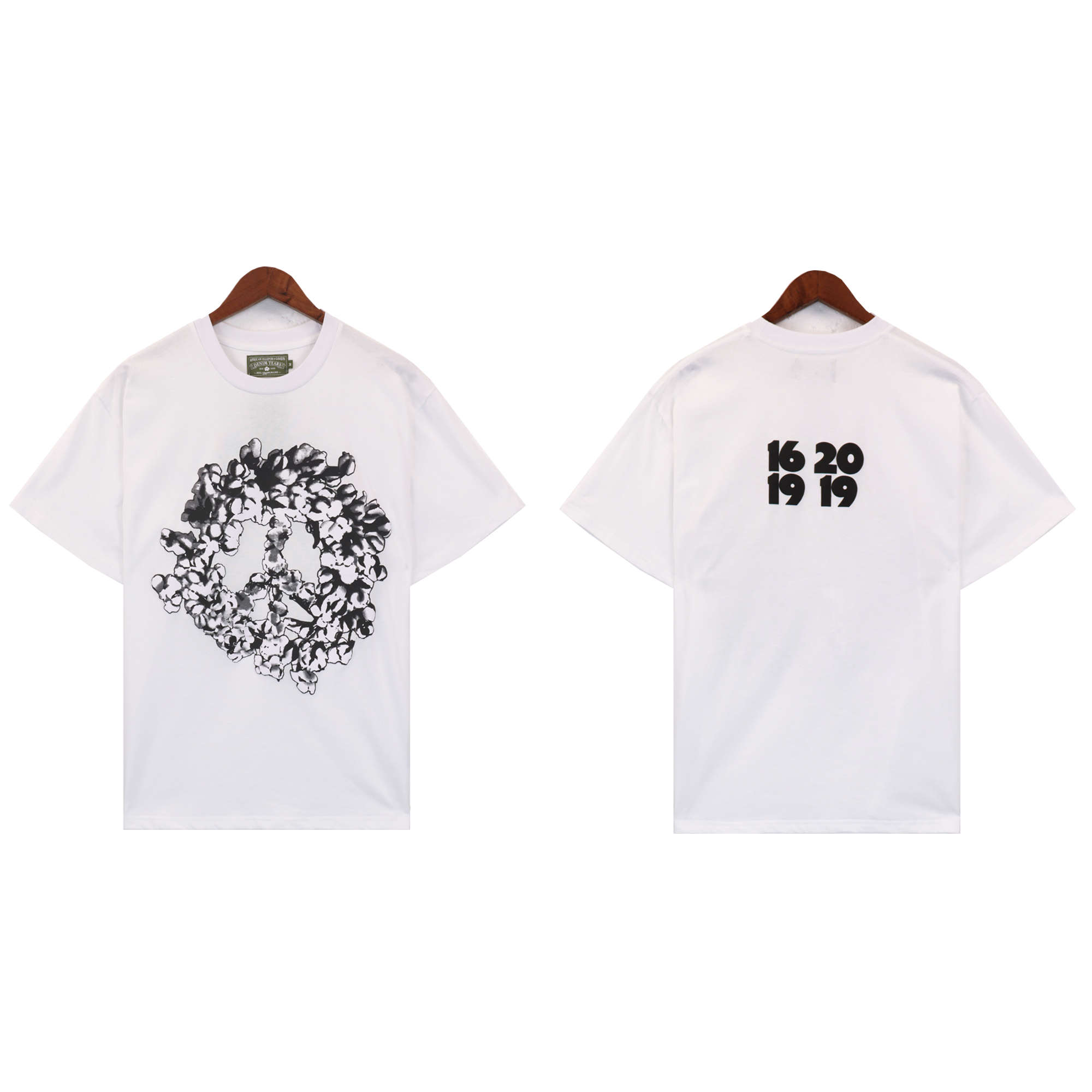 kapok back foam digital print tee 2 colors