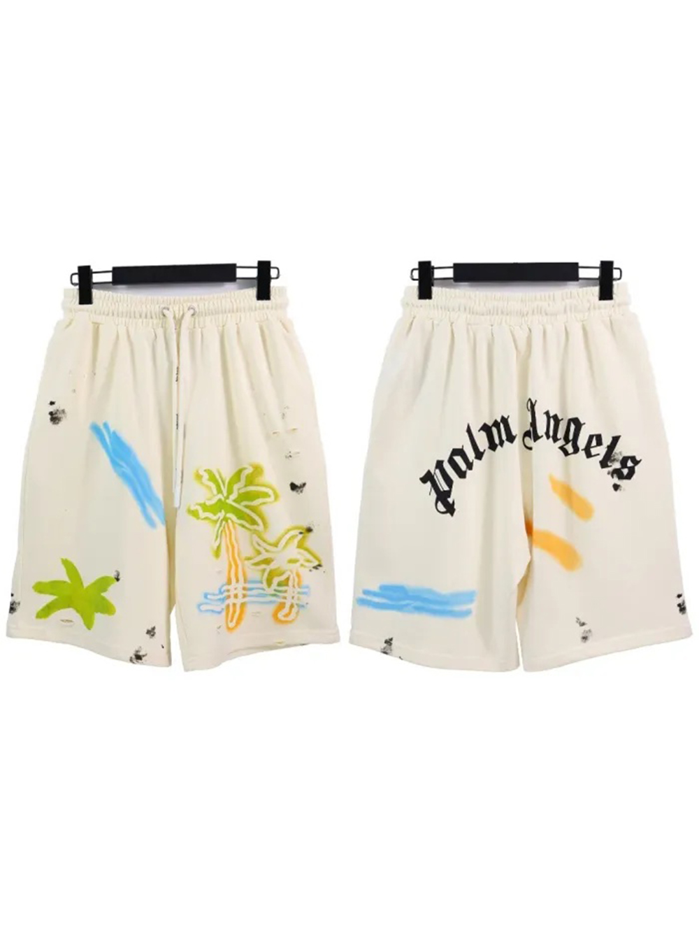 [buy more save more]coconut letter print frayed men
