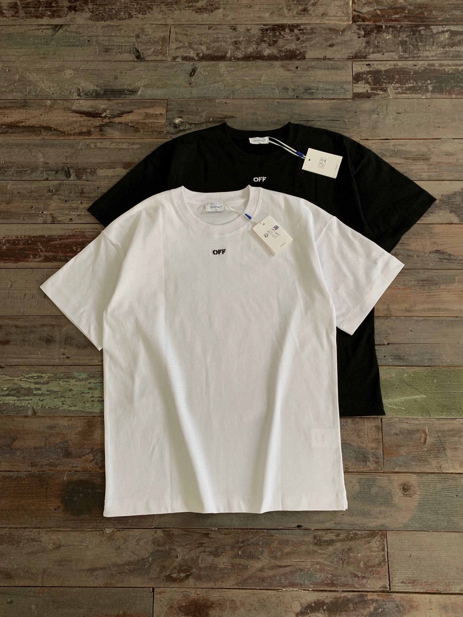 1:1 quality version embroidered twill stripe tee 2 colors