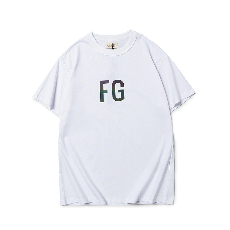 1:1 quality version chest fg reflective color monogram tee 5 colors