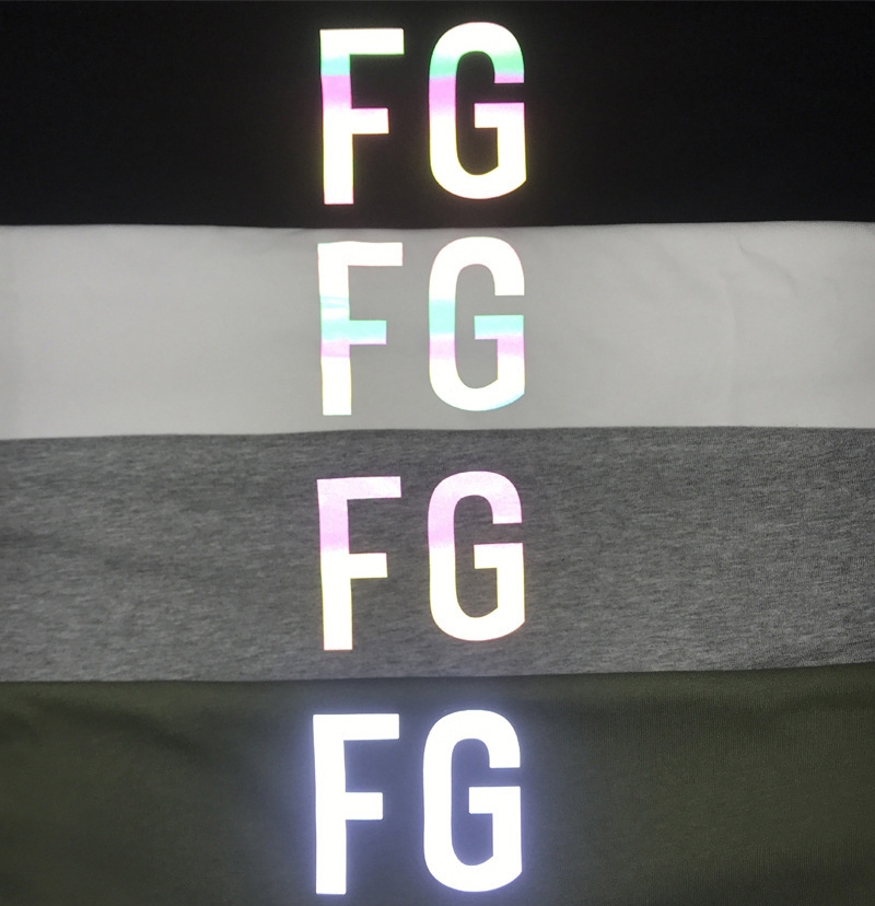 1:1 quality version chest fg reflective color monogram tee 5 colors