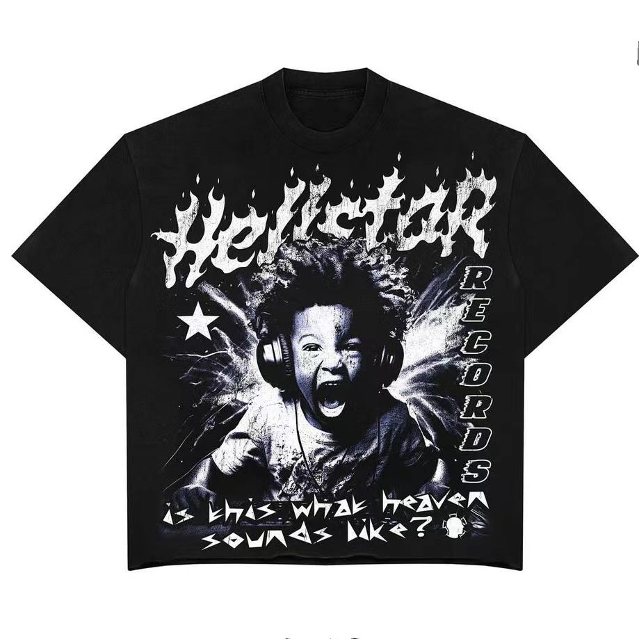 Hellstar Studio Little Boy Headphones T-shirt detail photo 1