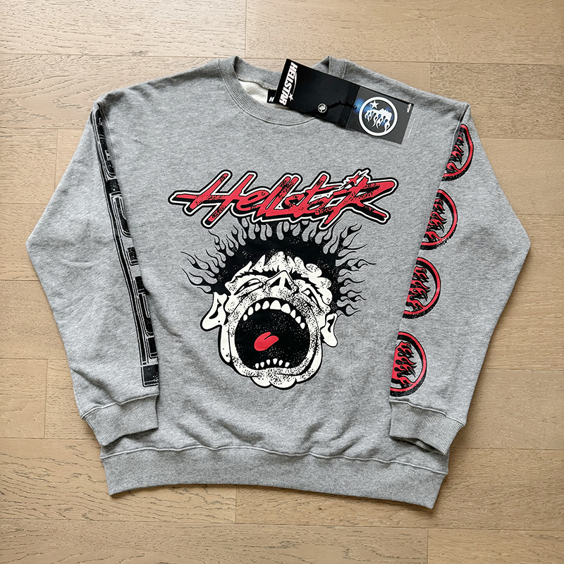 Hellstar Studio Screaming Boys Arm Logo Sweatshirt detail photo 4