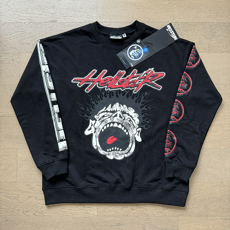 Hellstar Studio Screaming Boys Arm Logo Sweatshirt detail photo 2