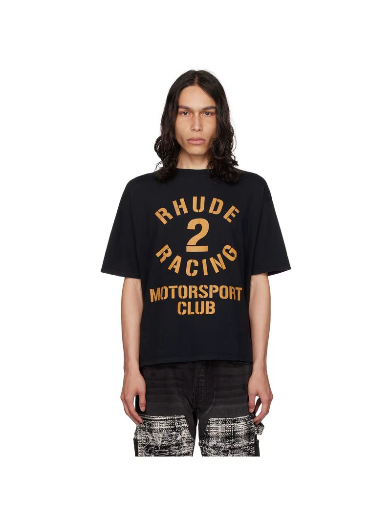 1:1 quality version racing club slogan lettered tee