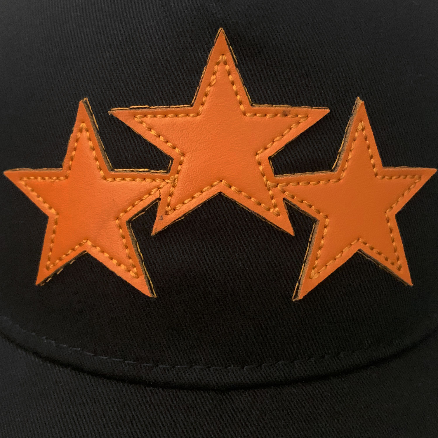 five-pointed star leather canvas mesh cap 3 colors