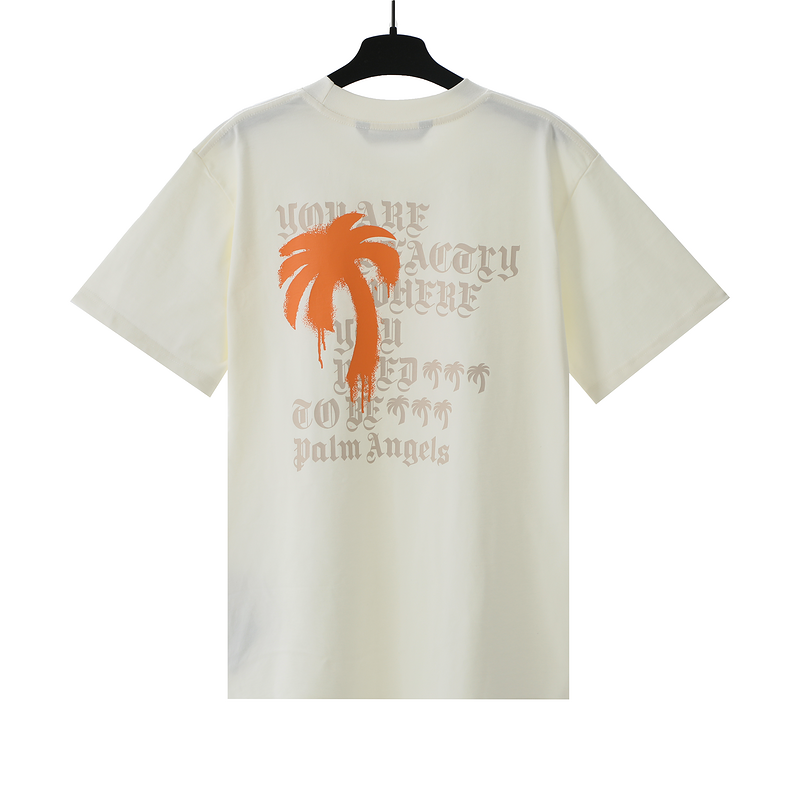 neckline pa letter coconut print tee 2 colors