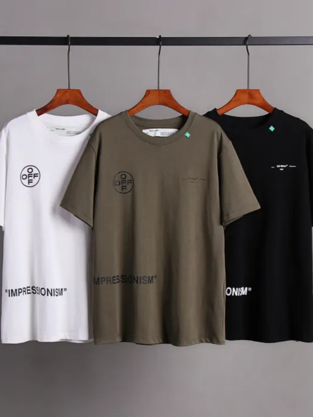 [buy more save more] [oversized version]1:1 quality version paint graffiti arrow logo short sleeve
