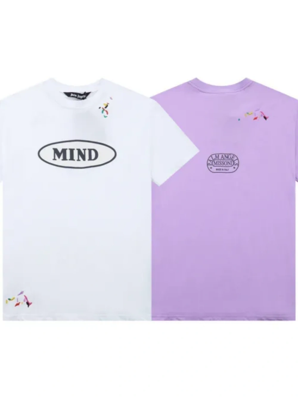[buy more save more] embroidered color block short sleeves 3 colors-