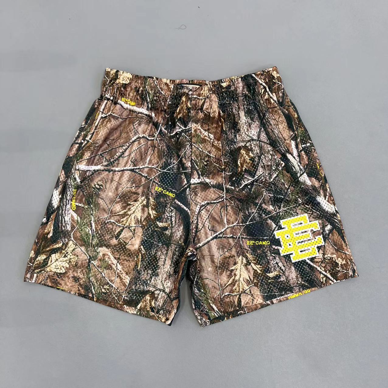 1:1 quality version twig camo maple leaf logo print shorts 3 colors