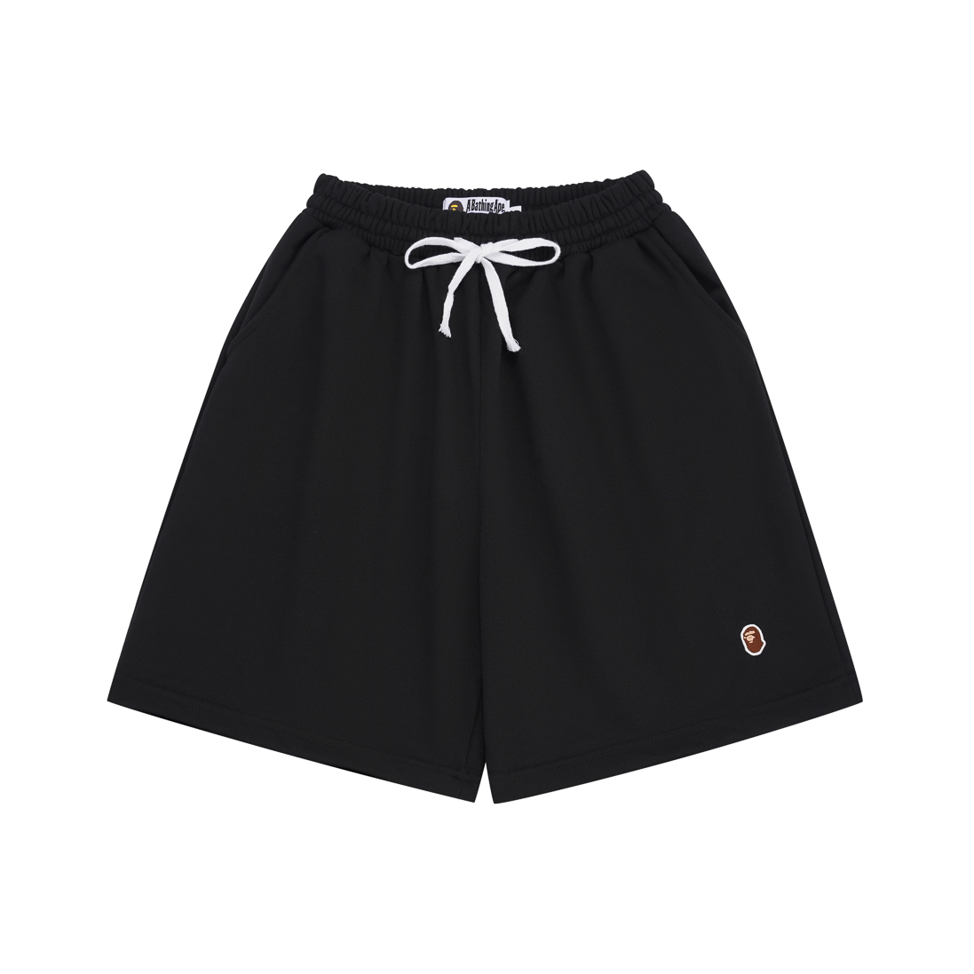 classic solid color ape embroidered small label shorts 2 colors