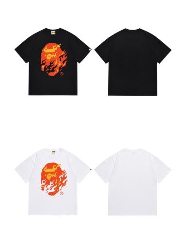 Flaming Ape Head Print Tee 2 colors