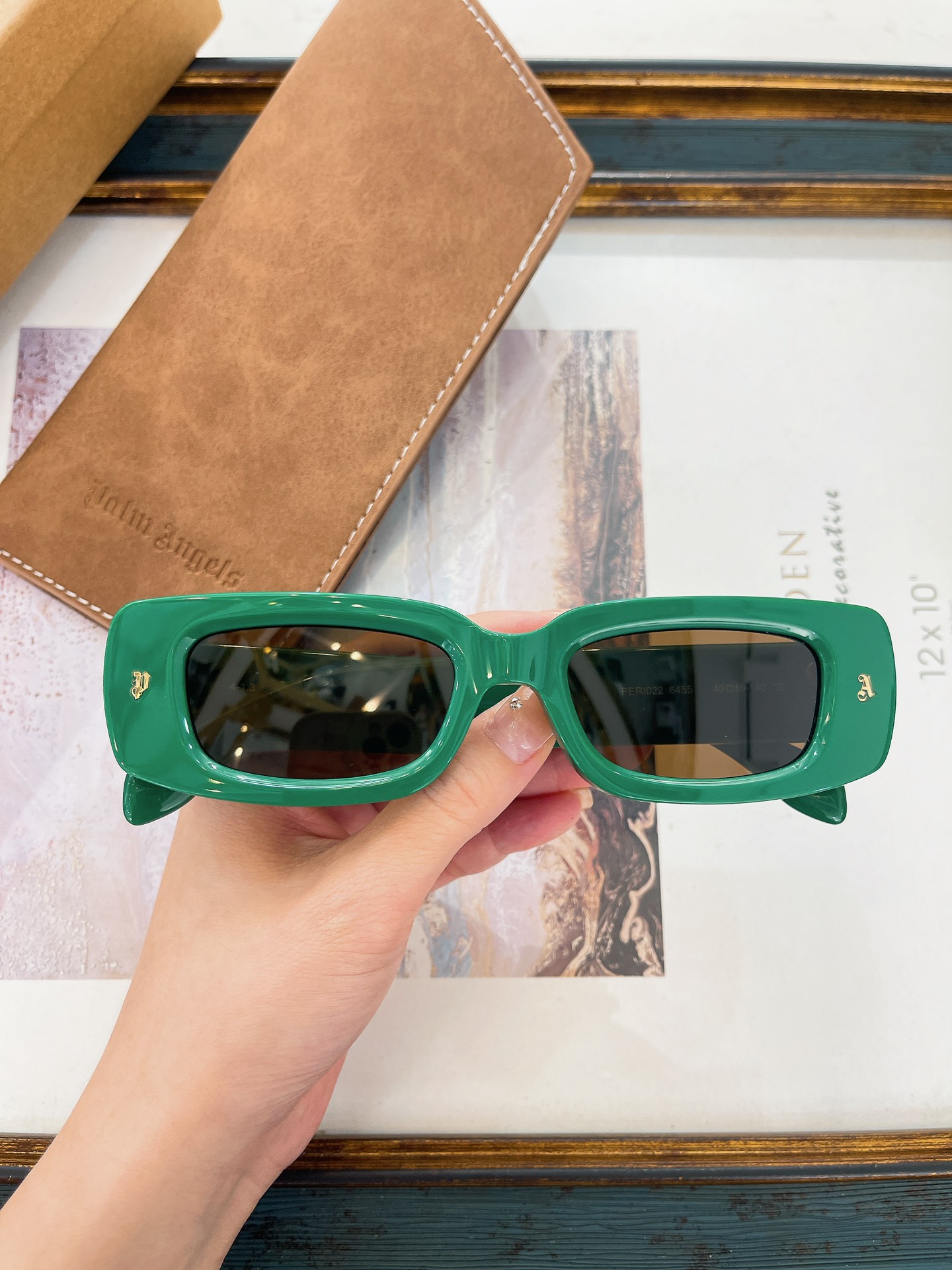 1:1 quality version pa alphabet small frame sunglasses 6 colors