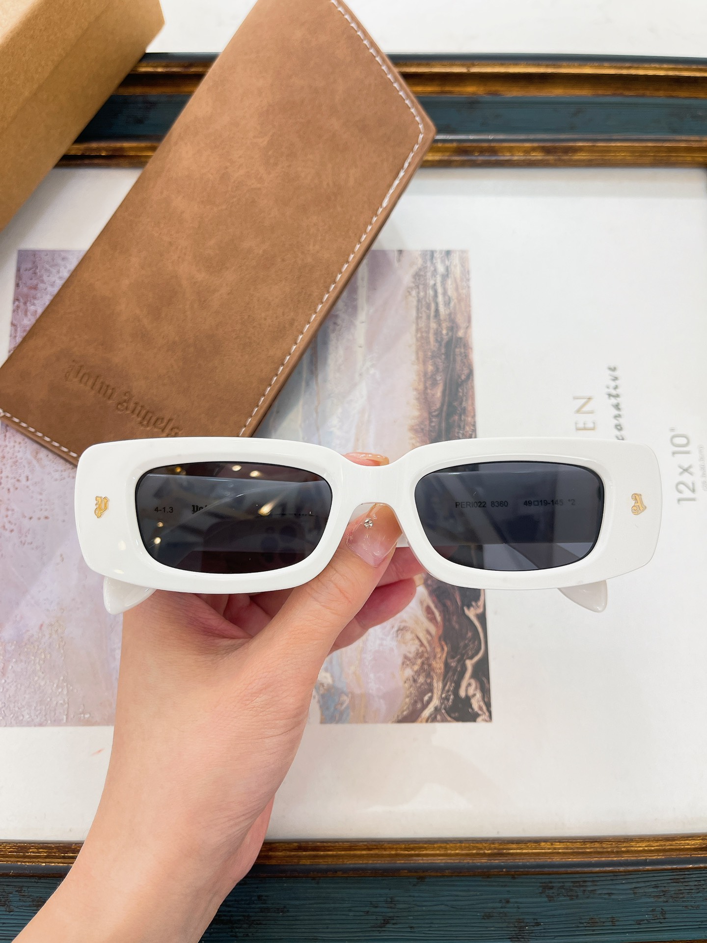 1:1 quality version pa alphabet small frame sunglasses 6 colors