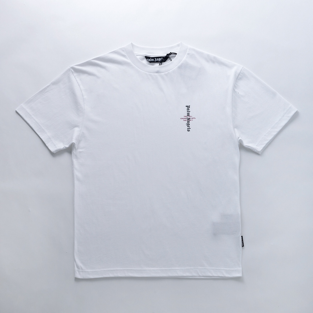 chest small vertical logo tee 2 colors