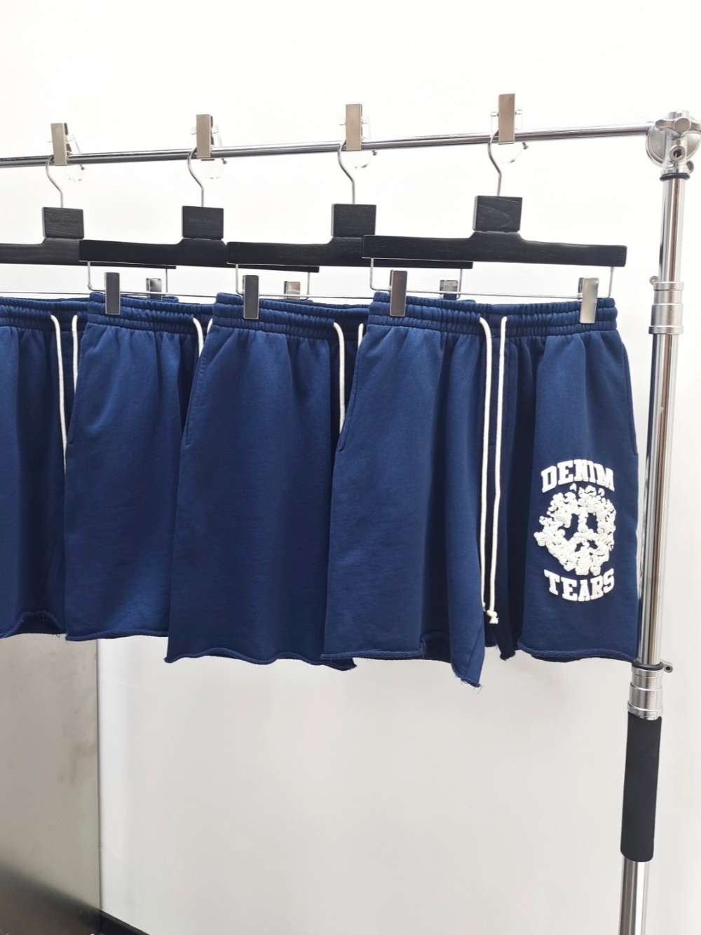 1:1 quality version navy blue single kapok shorts