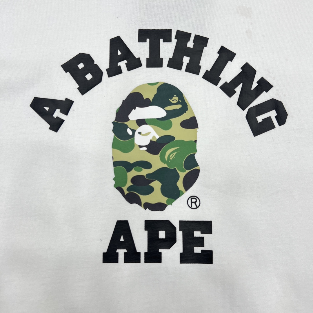 1:1 quality version abc camouflage ape small head print tee 6 colors