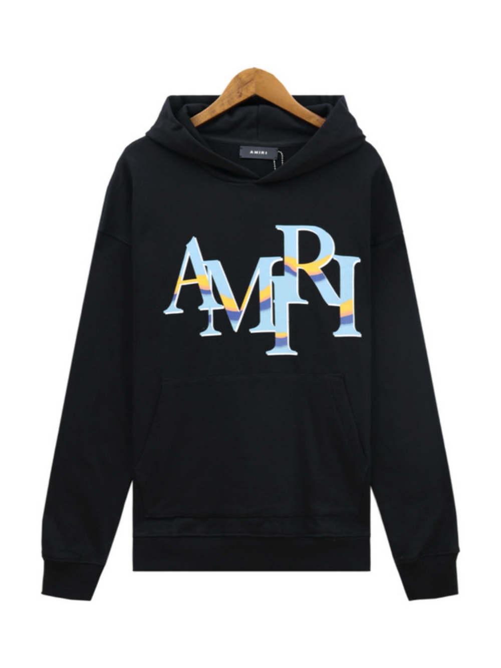 gradient letter print hoodie