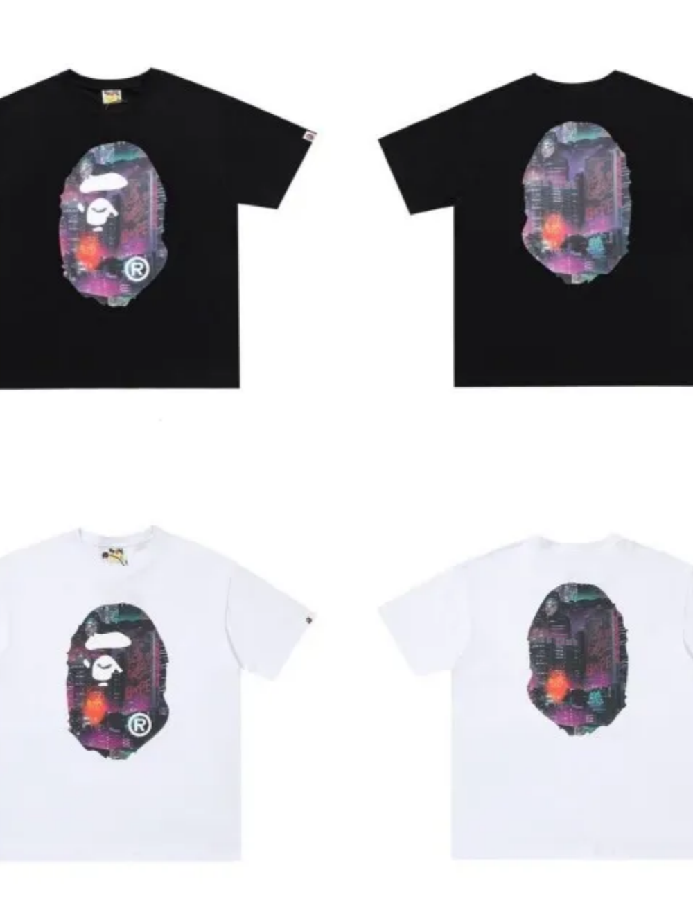 [buy more save more] bape hong kong limited big ape logo tee