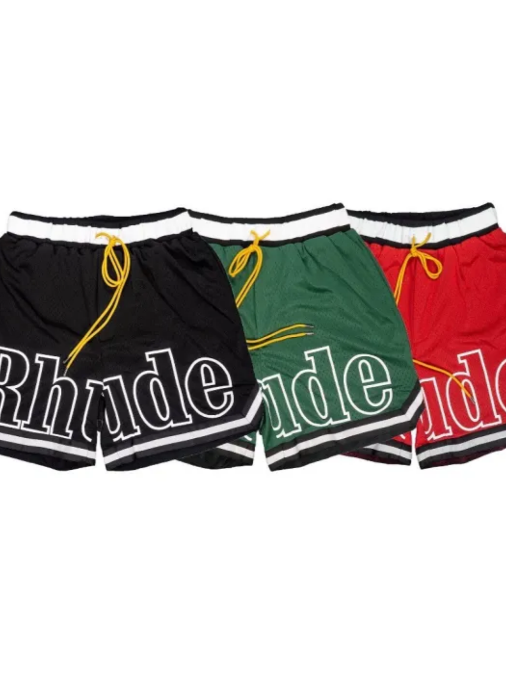 [buy more save more] rhude logo basketball shorts 3 colors-rhude