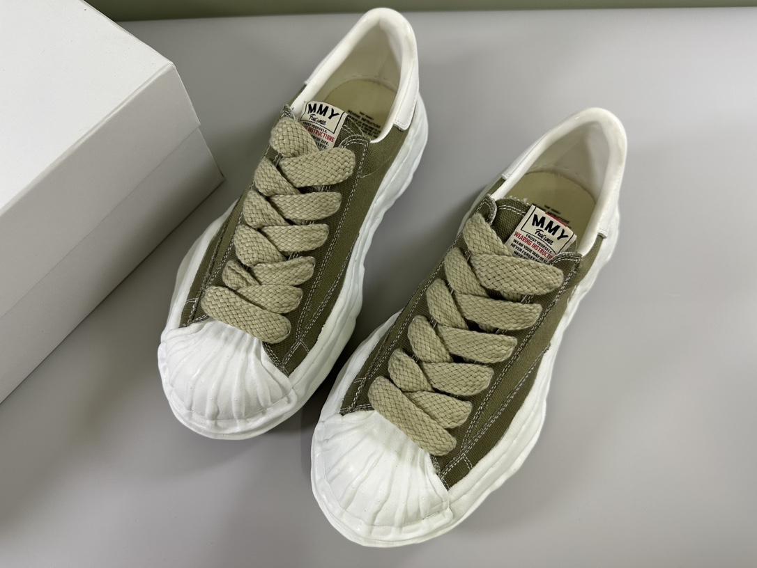 1:1 quality version army green shell toe board shoes