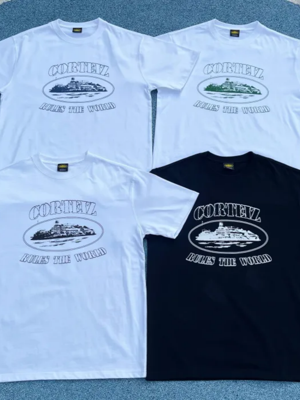 [buy more save more] 1:1 quality version corteiz classic logo tee 5 colors-