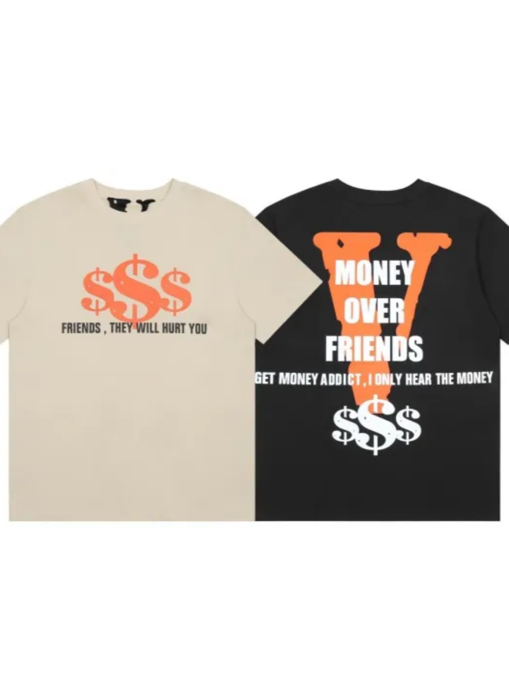 [buy more save more] dollar logotee black&beige