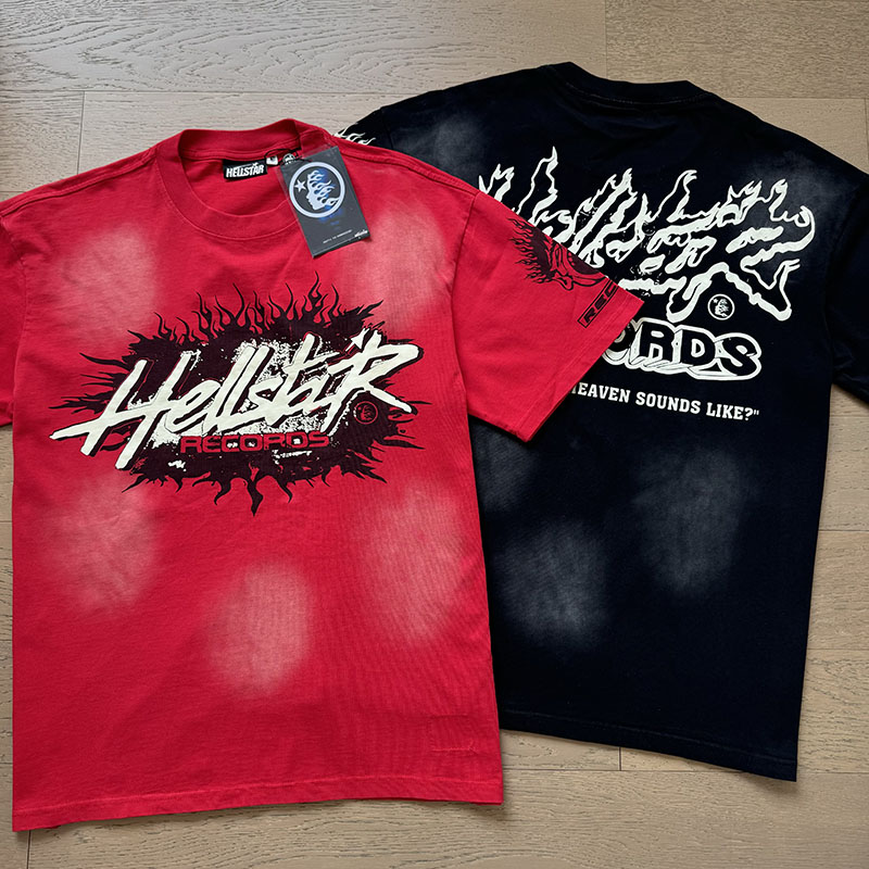 Hellstar Studio Explosive Flame Letter Logo T-shirt detail photo 14