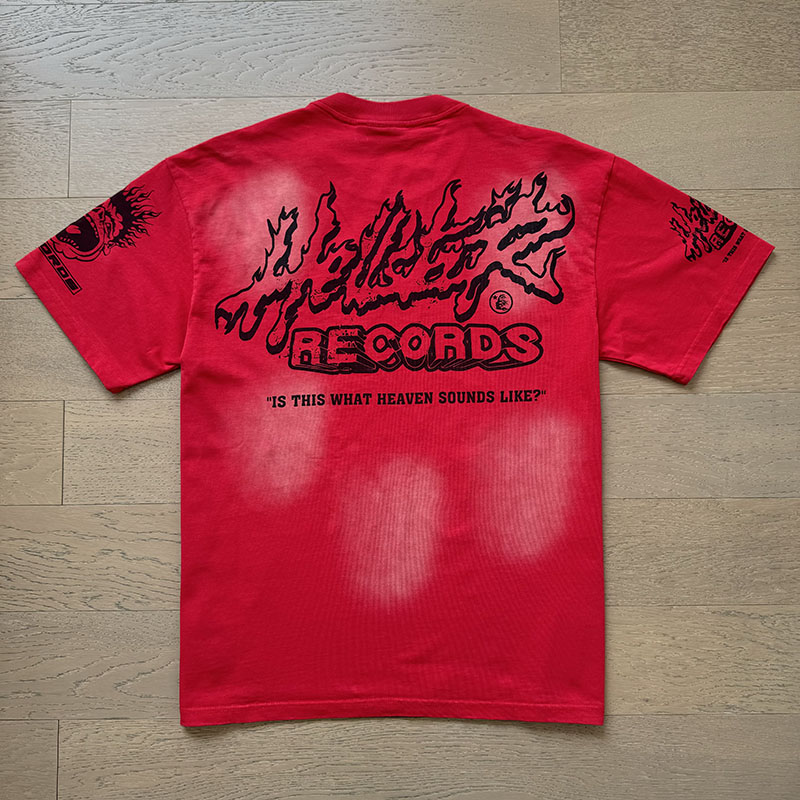 Hellstar Studio Explosive Flame Letter Logo T-shirt detail photo 13