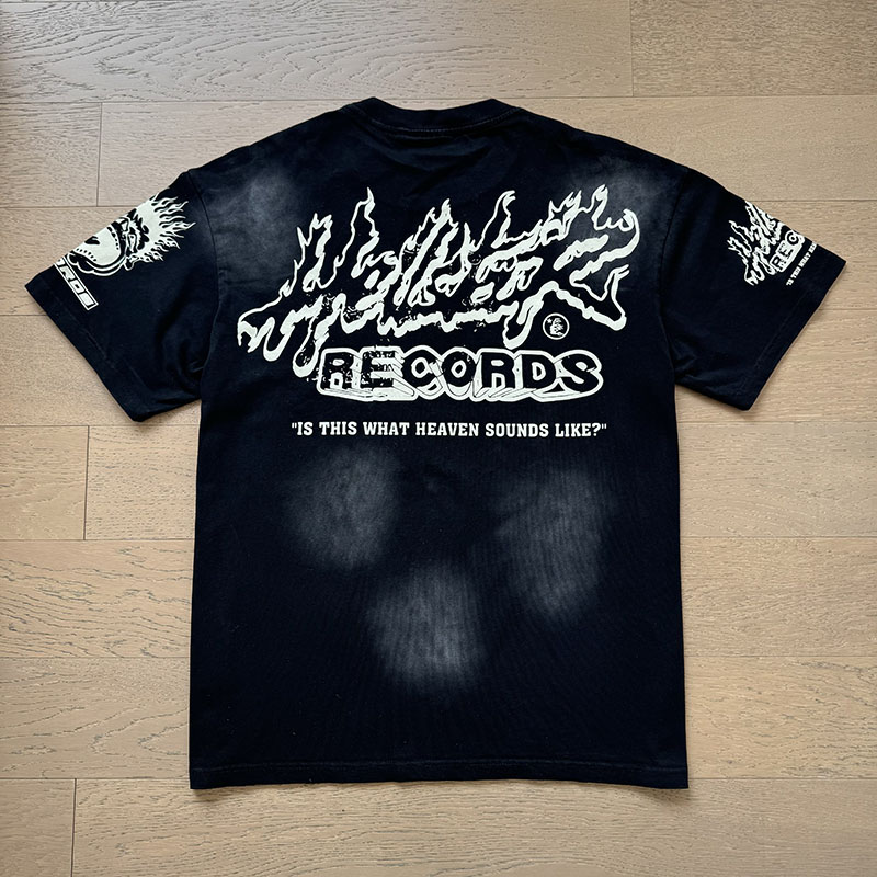 Hellstar Studio Explosive Flame Letter Logo T-shirt detail photo 11