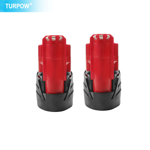 Turpow 3000mAh 12V Rechargeable Battery for Milwaukee M12 XC Cordless Tools 48-11-2402 48-11-2411 Batteries 48-11-2401 MIL-12A-L