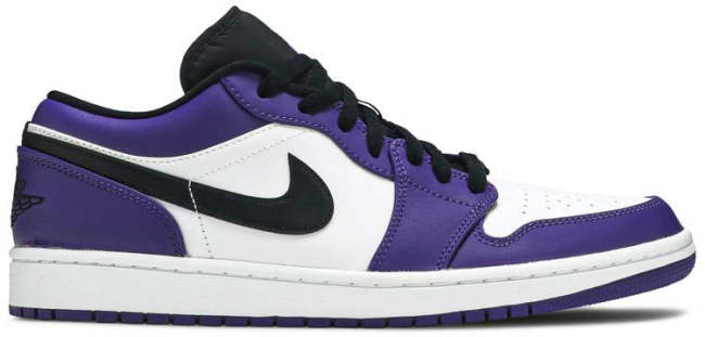 Air Jordan 1 Low Court Purple 553558 500