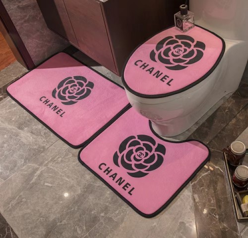 luxury bathroom floor mat set #B06