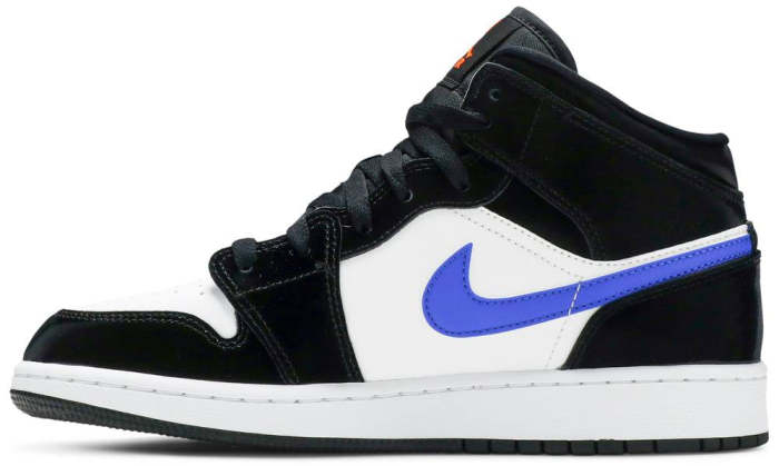 Air Jordan 1 Mid Black Racer Blue 554725 084