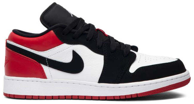 Air Jordan 1 Low GS Black Toe 553560 116