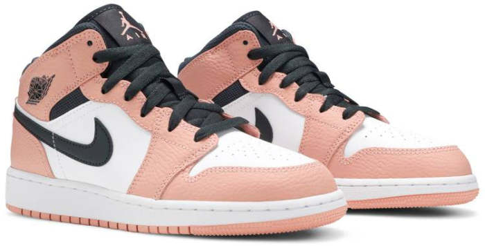 Air Jordan 1 Mid Pink Quartz 555112 603
