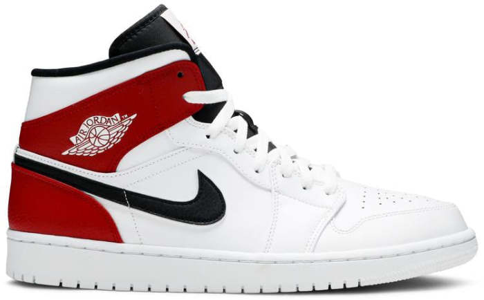 Air Jordan 1 Mid White Chicago 554724 116