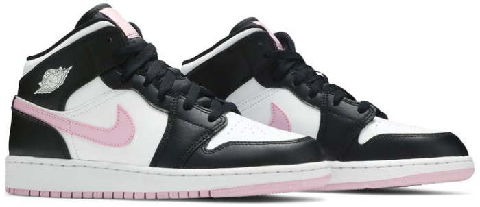 Air Jordan 1 Mid White Light Arctic Pink 555112 103