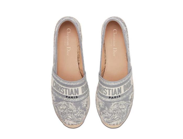 Designer GRANVILLE ESPADRILLE Mizza Embroidered Cotton and Metallic Thread Luxury Designer Shoes Fashion Top Quality 1:1 Destiny Italy Craft