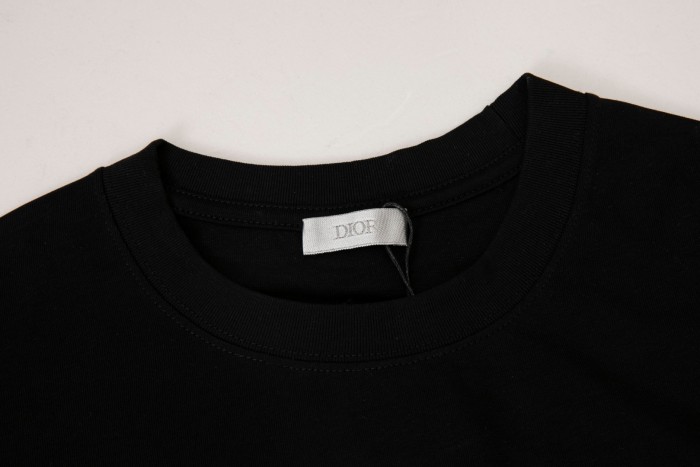 Designer flame crew neck T-shirt